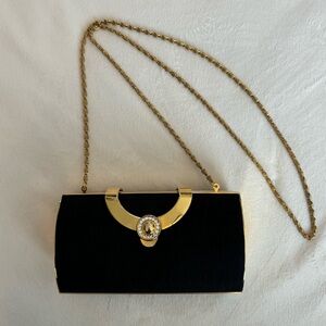 SASHA Vintage Rhinestone Accent Evening Purse